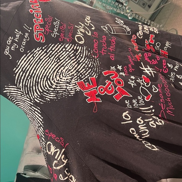 Disguise Black A-Line Skirt with Graphic Print - Picture 10 of 11